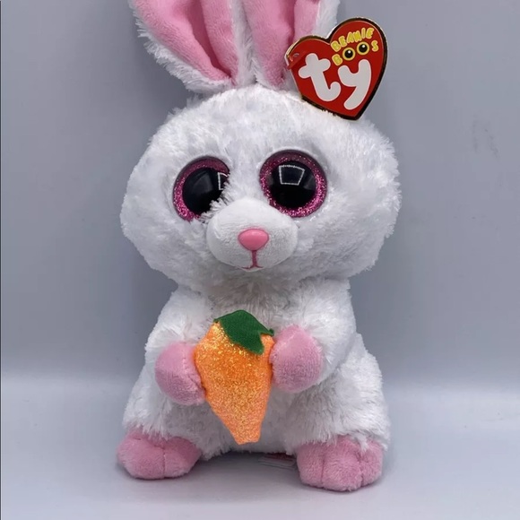 Ty Beanie Boos - BRUNCH the Easter Bunny Rabbit 6" (Exclusive) 2020 - Picture 2 of 6